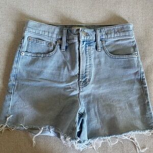 Madewell Cutoff Light Blue Denim Women Shorts